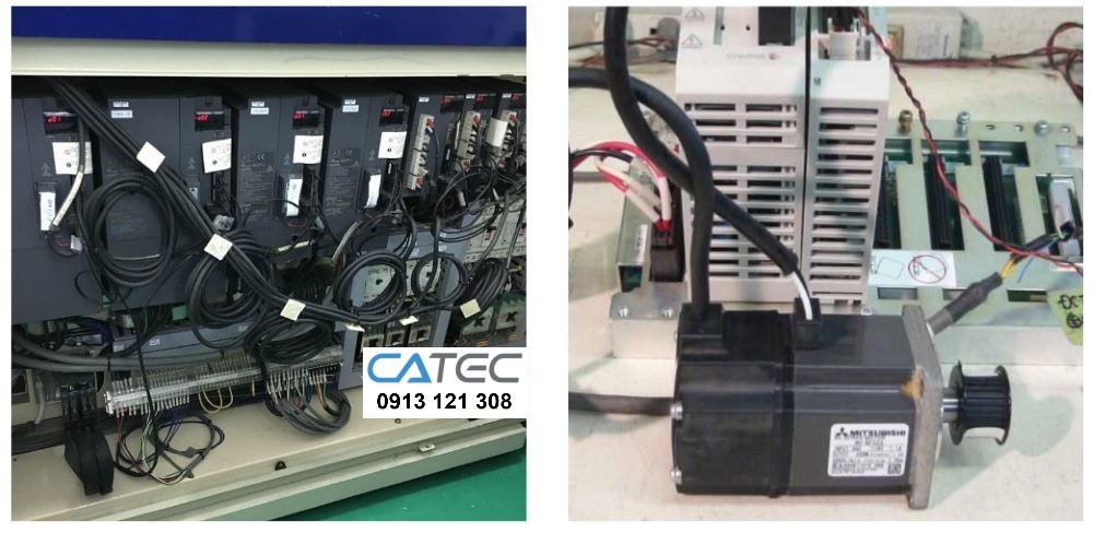 Sửa servo MITSUBISHI báo lỗi thay linh kiện chính hãng | kiểm tra lỗi miễn phí