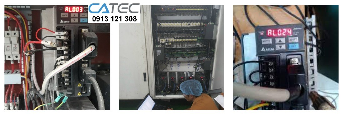 Sửa servo Delta báo lỗi, thay linh kiện chính hãng, kiểm tra lỗi miễn phí