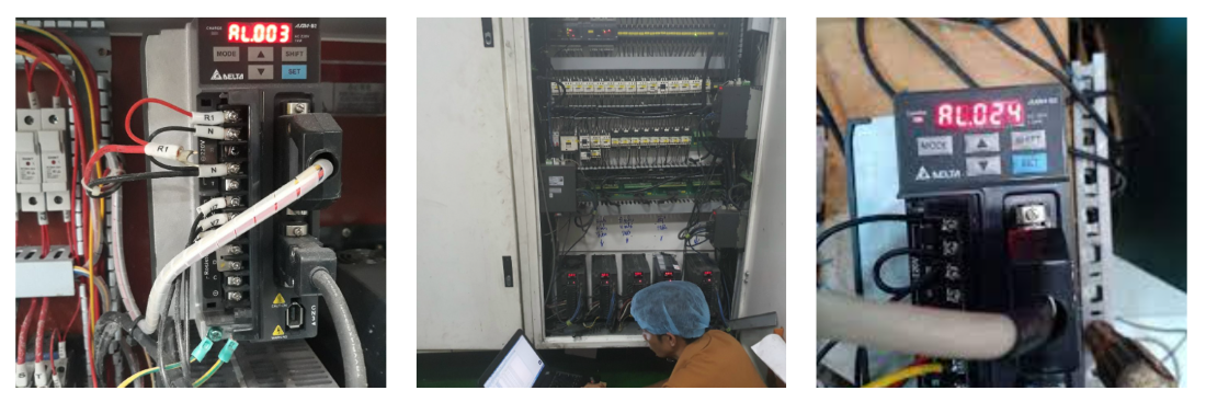 Sửa lấy ngay servo motor Delta lỗi encoder, lỗi kẹt tải bể bạc đạn bể thắng trong 4H