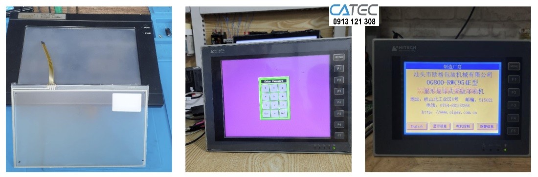 Chuyên sửa chữa màn hình HMI Hitech màn hình bị nhòe không thấy rõ, sửa HMI Hitech lấy gấp trong ngày