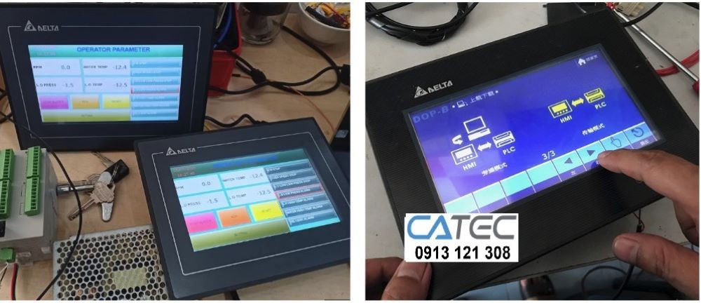 Sửa màn hình HMI Delta  – thay cảm ứng & thay LCD màn hình HMI Delta bảo hành 6 tháng