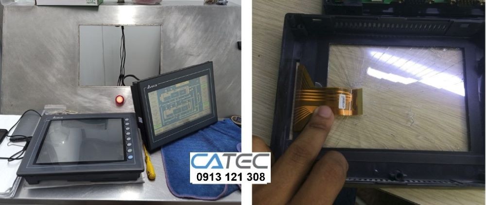 Dịch vụ thay tấm cảm ứng màn hình HMI Delta, sửa LCD màn hình Delta lấy gấp