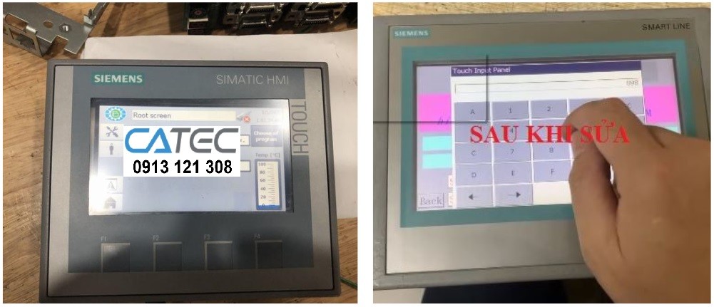 Nhận sửa chữa và bảo hành Màn hình HMI Siemens hư CPU, lỗi không lên đè, không lên hình