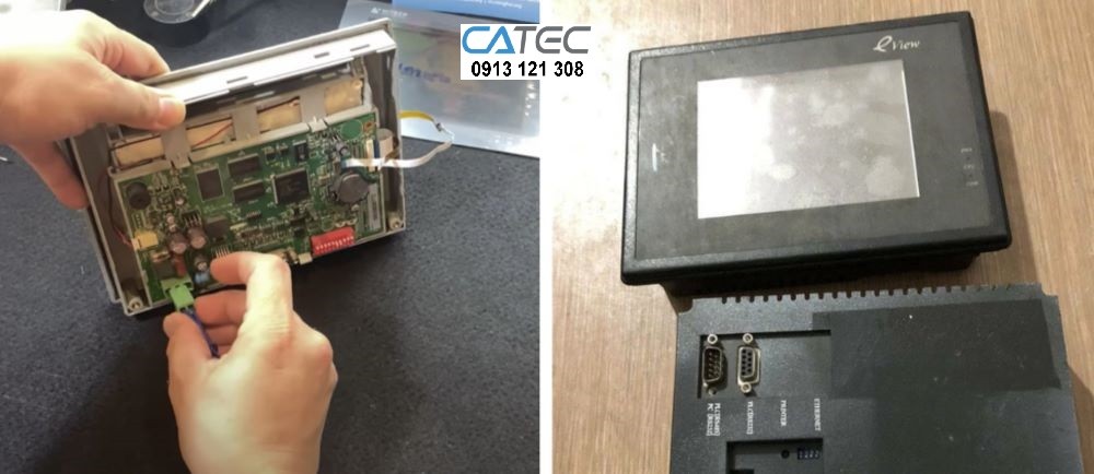 Sửa chữa HMI Eview Không lên hình, Xử lý lỗi Màn hình Không Sáng, Màn Hình Bị tối, bảo hành uy tín