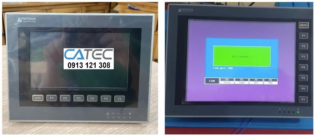 Trung tâm chyên sửa màn hình Hitech hiển thị sọc, thay mới tầm LCD cho màn hình HMI Hitech hiển thị mờ