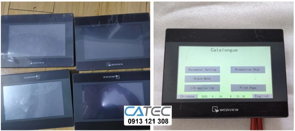 Trung tâm chyên sửa màn hình Weintek hiển thị sọc, thay mới tầm LCD cho màn hình HMI Weintek hiển thị mờ