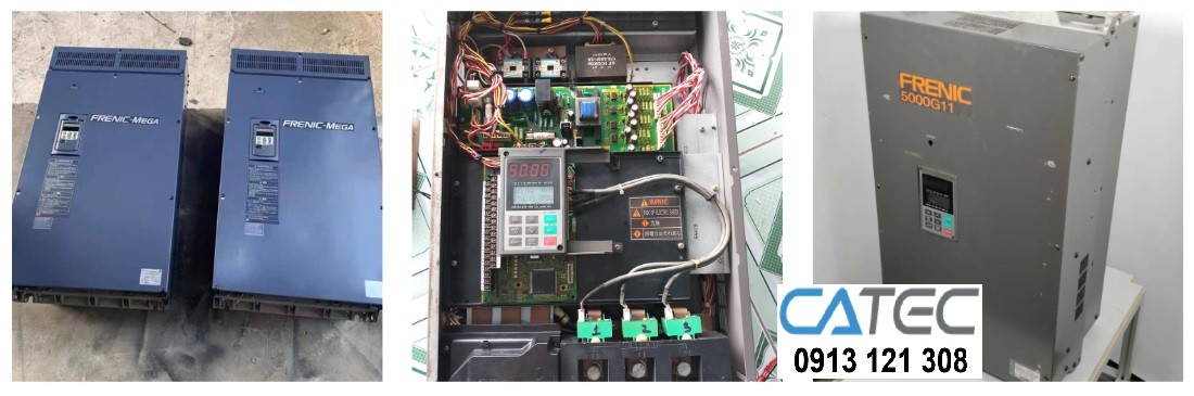 Hình ảnh thực tế Kỹ Sư Catec sửa chữa biến tần hỏng phần cứng Tại Xưởng