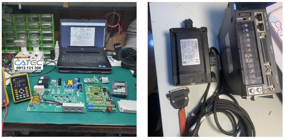Công ty chuyên nhận Sửa chữa Servo motor Trung Quốc lỗi encoder, lỗi kẹt tải bể bạc đạn hư thắng