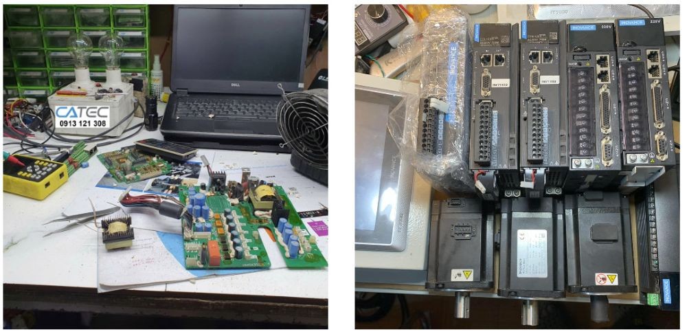 Sửa Lấy Ngay Servo Trung Quốc Không Lên Nguồn, Không Lên Hình, Thay Linh Kiện Chính Hãng