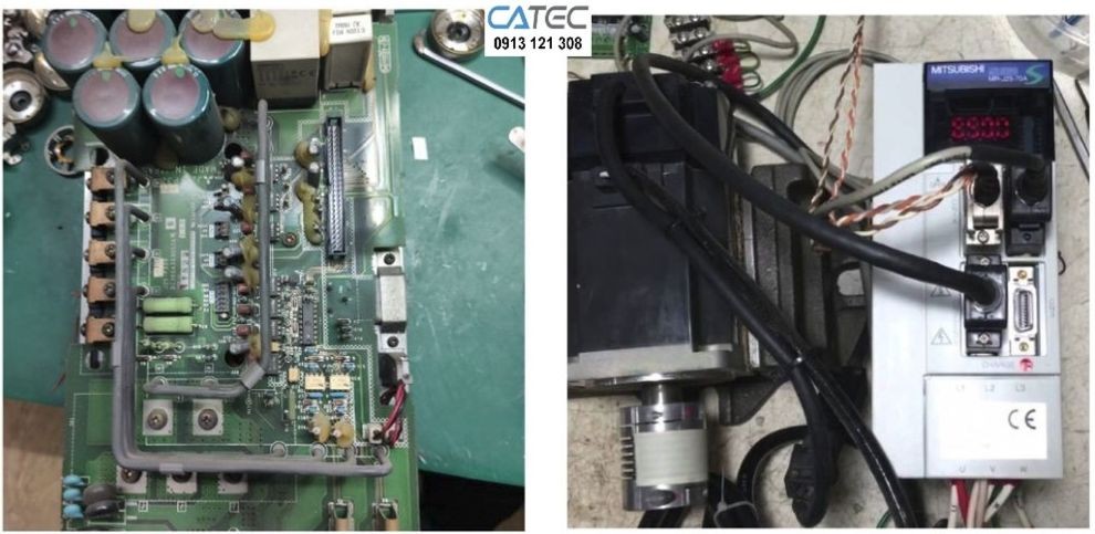 Địa Chỉ uy tín nhận Sửa Chữa AC Servo Mitsubishi Lỗi Mất Nguồn, Màn hình Không hiển thị