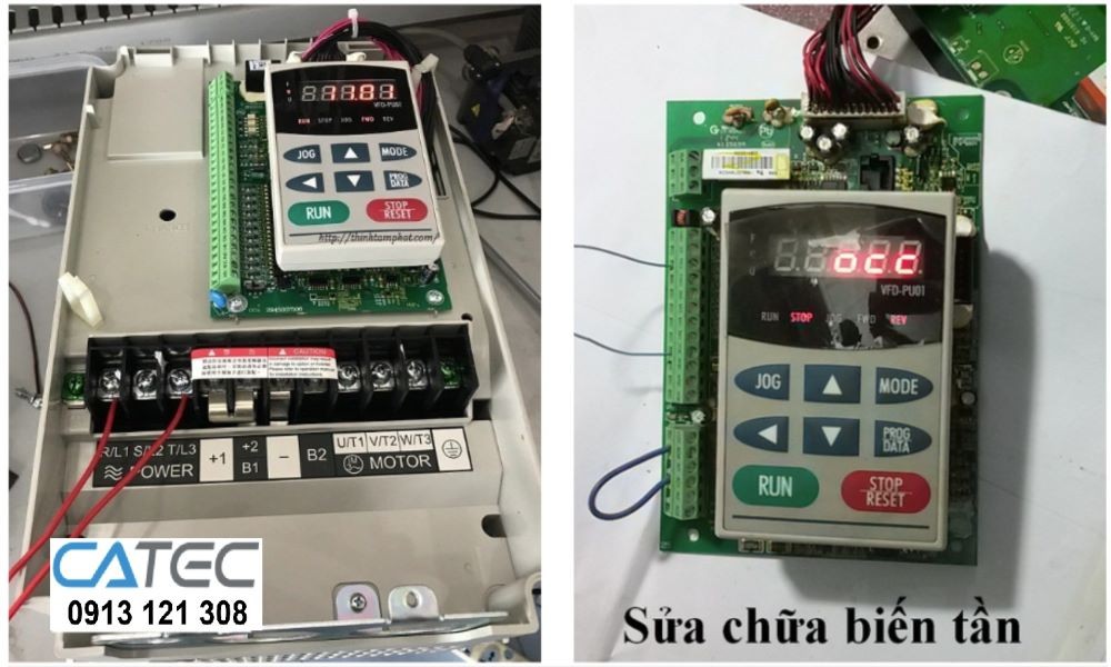 Dịch vụ thay linh kiện, sửa chữa biến tần DELTA báo lỗi, đội ngũ 12 năm kinh nghiệm