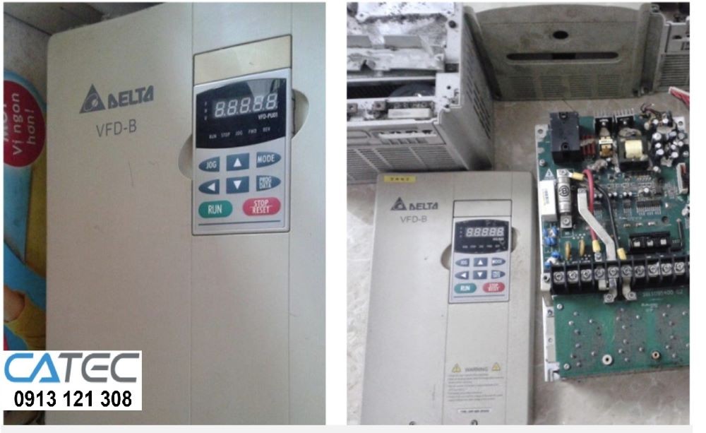 Dịch vụ thay linh kiện, sửa chữa biến tần DELTA báo lỗi, đội ngũ 12 năm kinh nghiệm