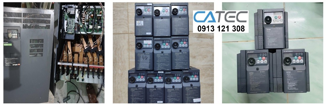 Hình ảnh thực tế Kỹ Sư của Catec sửa biến tần hãng Mitsubishi (sửa biến tần Mitsubishi hư Diode chỉnh lưu công suất, sửa biến tần Mitsubishi hư IGBT, hư control board - hư power board, sửa chữa biến tần Mitsubishi báo lỗi quá dòng-quá tải-nối đất...)